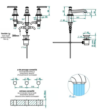 TRADITION WITH LEVER - Basin mixer by THG Paris - view 3